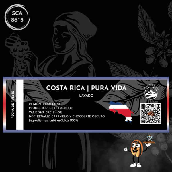 COSTA RICA - PURA VIDA (Lavado) - 250 gr - Imagen 3