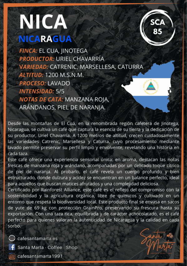 NICARAGUA - NICA (Lavado) - 250 gr - Imagen 2
